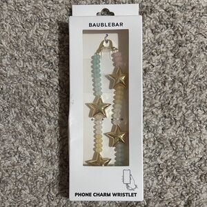 NWT BaubleBar Star Phone Charm Wristlet